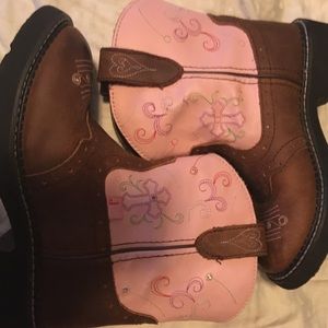 Girls Justin Brand cowgirl boots size 13.5